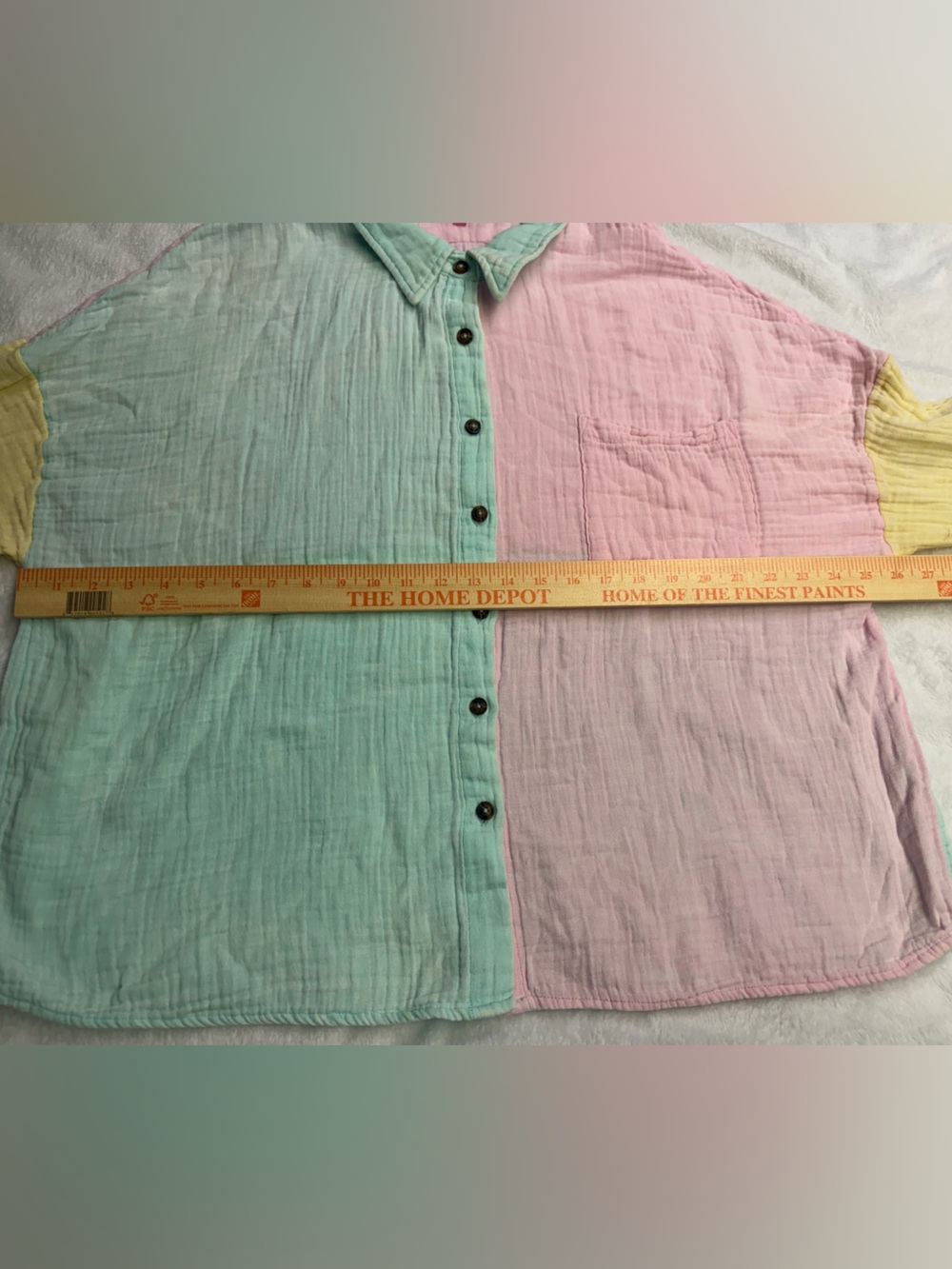 Simply Southern Women’s Pastel Gauze Cotton Shirt- Size XXL - Picture 4 of 8